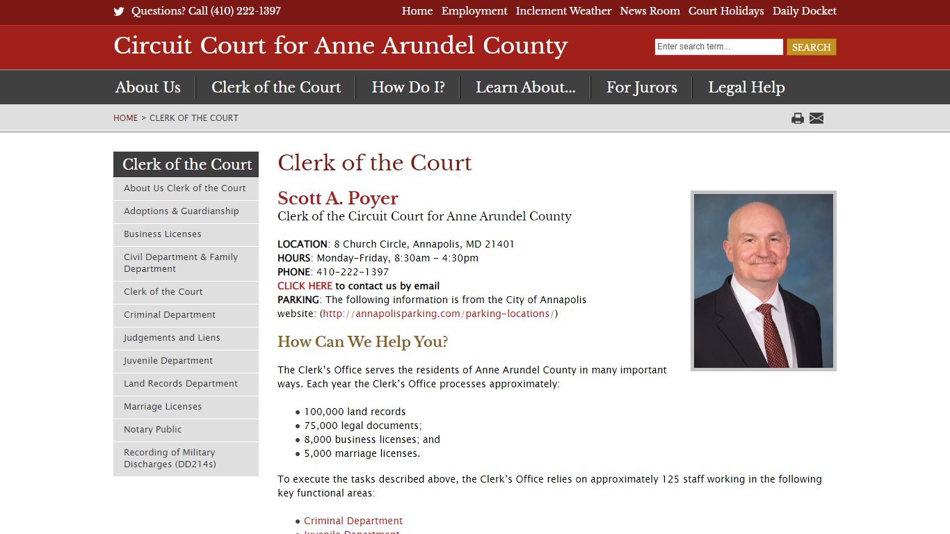 Clerk of the Court - Circuit Court